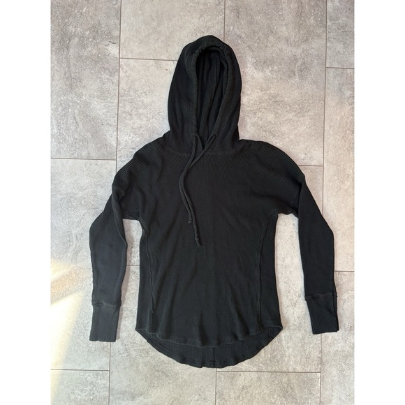 Abercrombie & Fitch Tops - Abercrombie & Fitch Waffle Knit Hoodie Women's Medium Black Bella Swan Layering